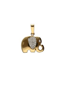 Ciondolo Elefante Oro Giallo GL102036