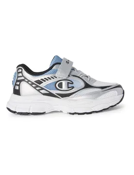 Sneakers argento e azzurre con strappo e logo laterale RT25 U PS 28½ - Champion - FashionsVida