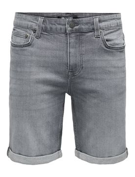 Short - ONSPLY BOX PIM DNM SHORTS - L bis XXL - für Männer - Größe L - grau - Männer - male