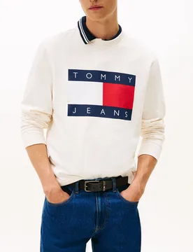 FELPA GIROCOLLO BANDIERA L - TOMMY JEANS - FashionsVida