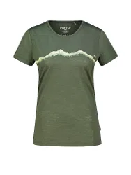 Damen Funktionsshirt Nelas Woolmix dunkelgrün 46 W