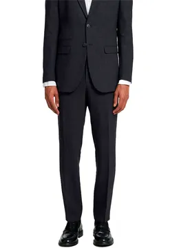 Pantalons De Costume Oasis Linen Slim Fit Black 46