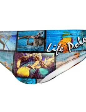 Player Waterpolo Italia Swimming Brief Royal 4XL Men - TURBO - FashionsVida