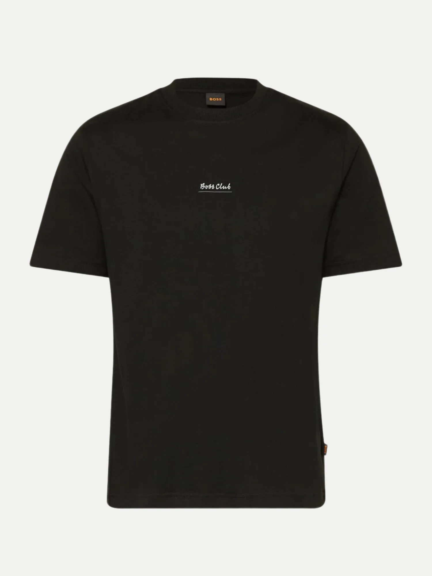 Orange T-Shirt mit Schriftzug Schwarz M - BOSS - FashionsVida