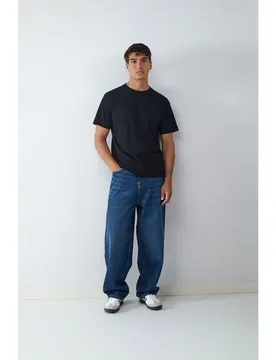 Jeans Johnny Baggy Fit Blue / Dark Blue Denim 44