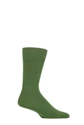 Mens 1 Pair Lord Plain Cotton Socks Mid Green 11-14 - Green - Size: 11-14 Mens
