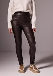 Street One Hose im Leder-Look female Rot