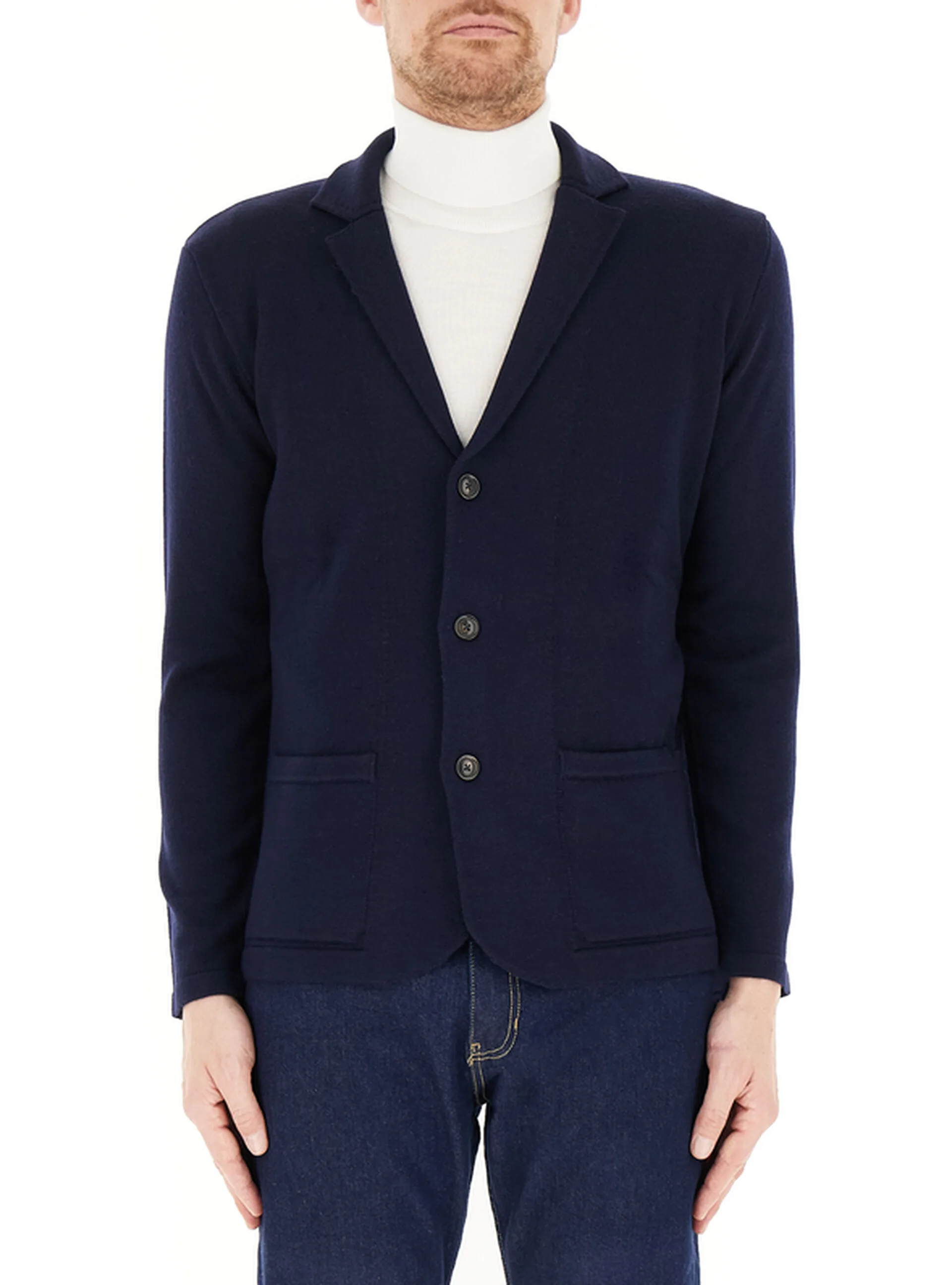 Giacca in lana BLU NAVY 52 - FERRANTE - FashionsVida