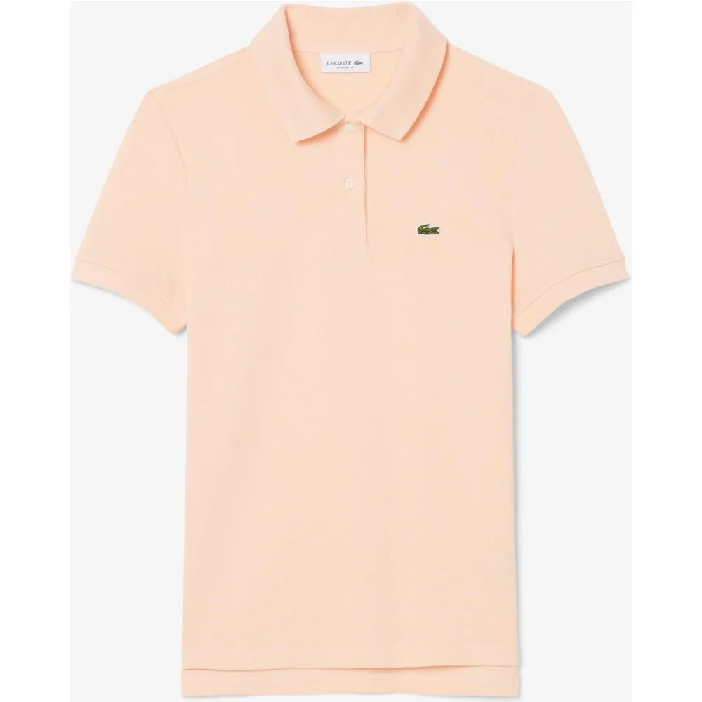 Polo de mujer de corte regular de petit piqué suave de manga corta - Lacoste - FashionsVida