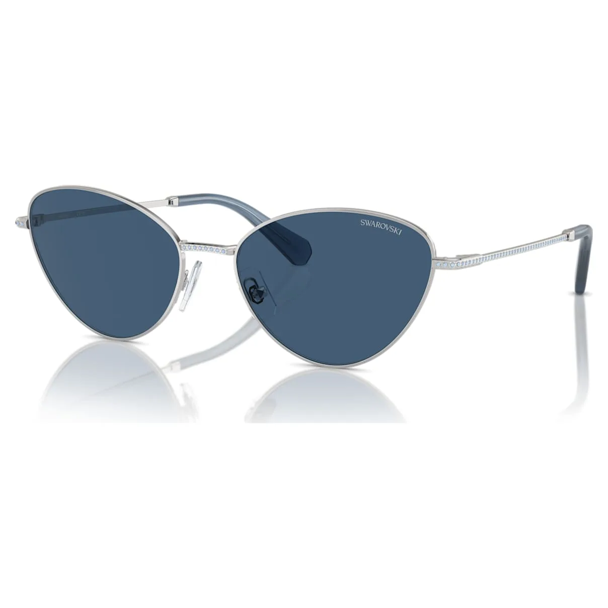 Occhiali da sole, Forma Cat-eye, SK7014, Blu OS - Swarovski - FashionsVida