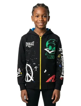 Sweat-shirt à Zip Lfs Fw Color St Black 8 Années Garçon - Everlast - FashionsVida