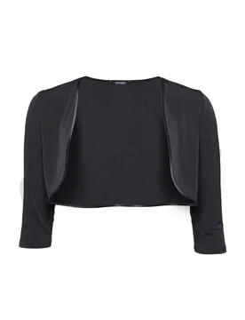 Bolero aus Jersey mit Dreiviertelär female - 36 - FashionsVida