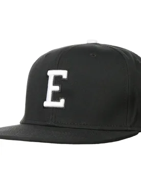 E Letter Snapback Cap - black - Size: One Size - Hatshopping.co.uk - FashionsVida