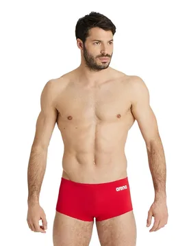 Team Low Waist Solid Swimming Boxer Red / White FR 80 Men - Arena - FashionsVida