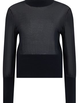 Lightweight Knit Long-Sleeve Sweater