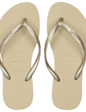 Slim Damen Flip-Flops und Sandalen - Beige - Größe 37/38 - Plastic/Polycarbonate Beige 37/38