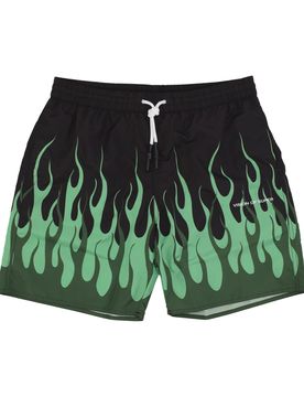 Costume Pantaloncino Uomo Double Flames Swimwear Black/green