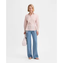 Camisa de mujer rayas con ceñidor