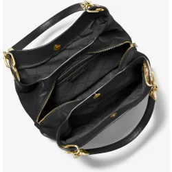Bolso de hombro Lillie de piel granulada