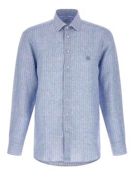 Etro Camicia in lino a righe