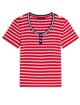 TOMMY JEANS T-Shirt rot L damen - TOMMY JEANS - FashionsVida