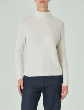 Dolcevita color panna in misto viscosa - Hlo! - FashionsVida