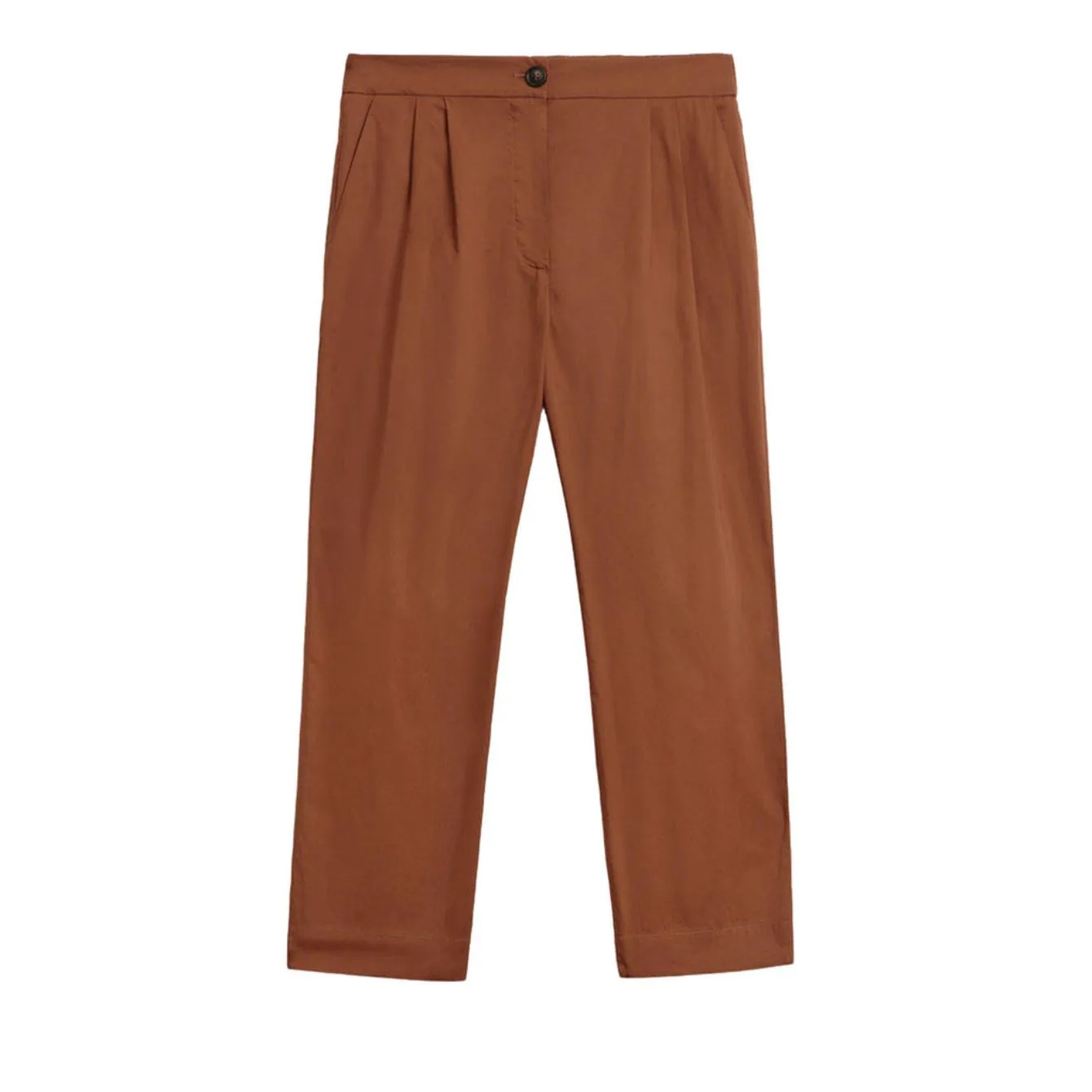 Ut3027 Poplin Pant 7148 Rusty Brown WWTR0119FR - Woolrich - FashionsVida