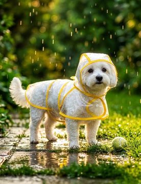 Impermeabile per cane S - giallo
