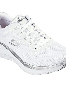 Sneaker Arch Fit® 2.0 Glow The Distance 2.0 White Mesh / Silver Trim EU 40 - Skechers - FashionsVida