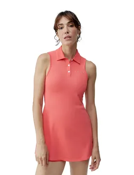 Robe Sans Manches Retro Sunset Coral L