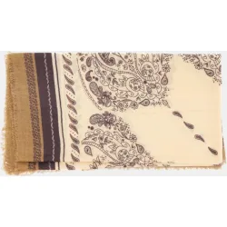 Pañuelo de lana con estampado paisley