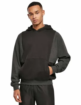 Sweat à Capuche Cut On Black / Charcoal M - Urban classics - FashionsVida