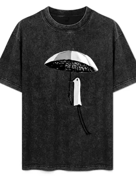 Punpun Umbrella T-Shirt Simple Casual Short Sleeve Tee - Aliexpress - FashionsVida
