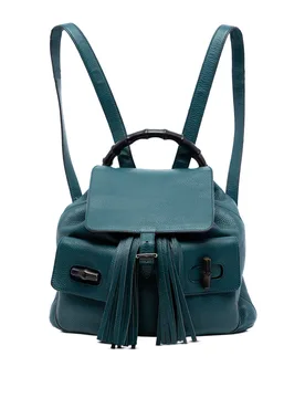 Leather Bamboo Tassel Backpack - Gucci - FashionsVida