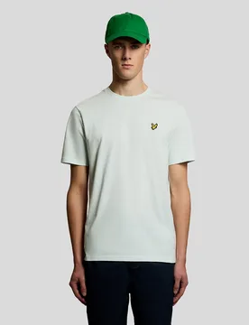 Men's Cotton Crew Neck T-Shirt in Blue - Lyle & Scott - FashionsVida