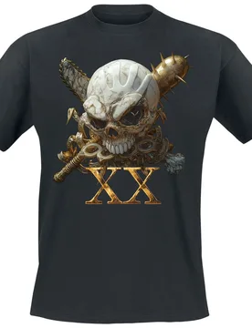 T-Shirt - Golden Horde XX - S bis 5XL - für Männer - Größe 4XL - schwarz - Lizenziertes Merchandise! - Männer - male - Five Finger Death Punch - FashionsVida