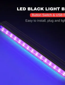 Piezas/Juego de Luces Decorativas de Tira Fluorescente UV Luz Negra, Adecuadas para Fiestas Oscuras, Fiestas de Luz Nocturna UV Intermitente, Accesori - Shein - FashionsVida
