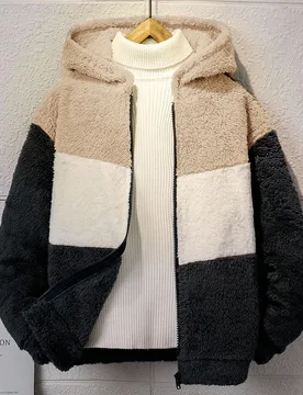 Chaqueta económica con cremallera y parches de peluche para niño preadolescente, ropa de otoño para niños, blusas de otoño, ropa de invierno para - Shein - FashionsVida