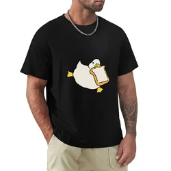Duck Stealing Bread T-Shirt Breathable Workout Short Sleeve Top