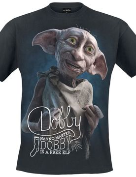 T-Shirt - Dobby - S bis 4XL - Größe 3XL - schwarz - Lizenzierter Fanartikel - Unisex - unisex