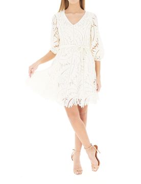 Guess Abito con ricami AVORIO 6