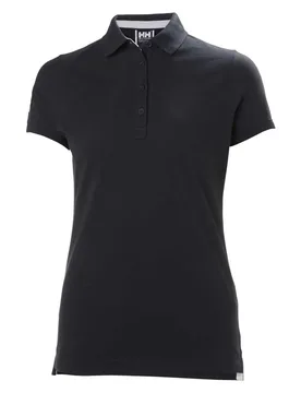Piqué 2 Short Sleeve Polo Navy M Women - Helly Hansen - FashionsVida