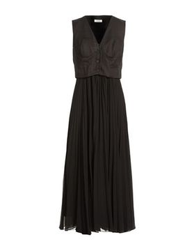 Vestido midi Mujer Negro 36,38,40,42 Mujer