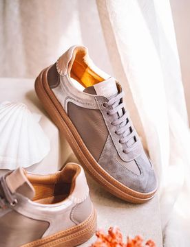 Zapatillas deportivas de piel para mujer | AUREA