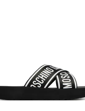 Pantoletten JA28334G0OIX7000 Schwarz 36 female - Love Moschino - FashionsVida