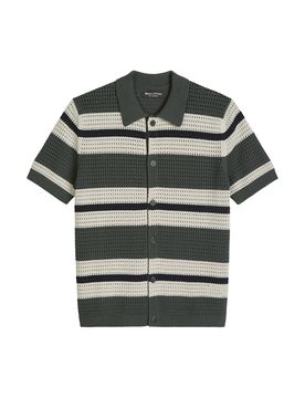 Kurzarm-Strickshirt regular male