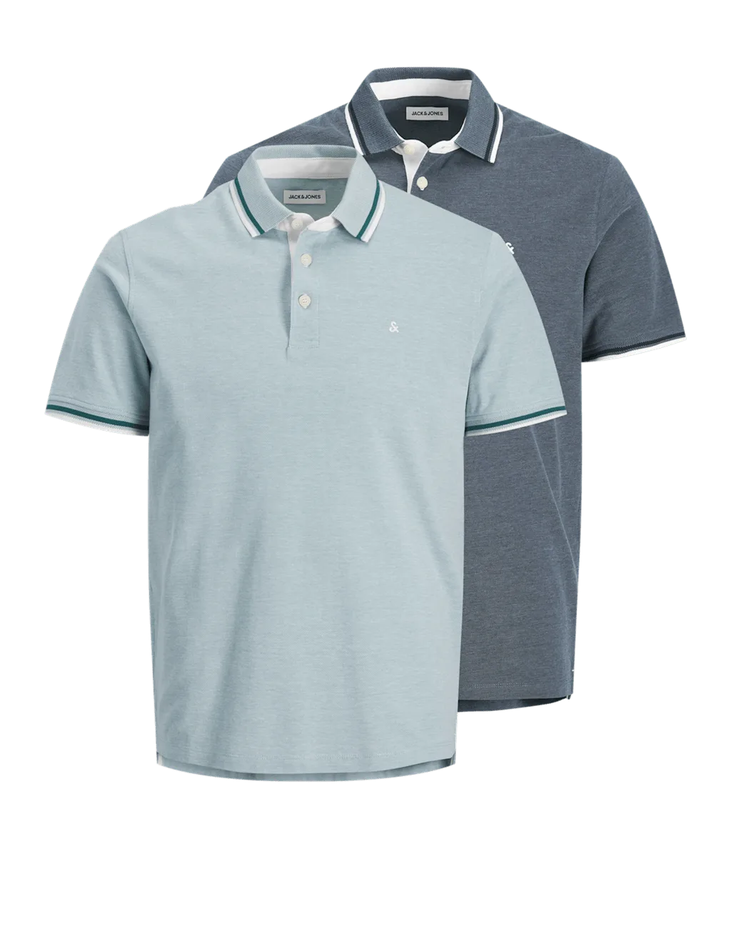 Pack Pure Cotton Polo Shirts Multi male - Jack & jones - FashionsVida