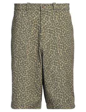 MAISON KITSUNÉ Jeansshorts Herren Militärgrün 50 Herren