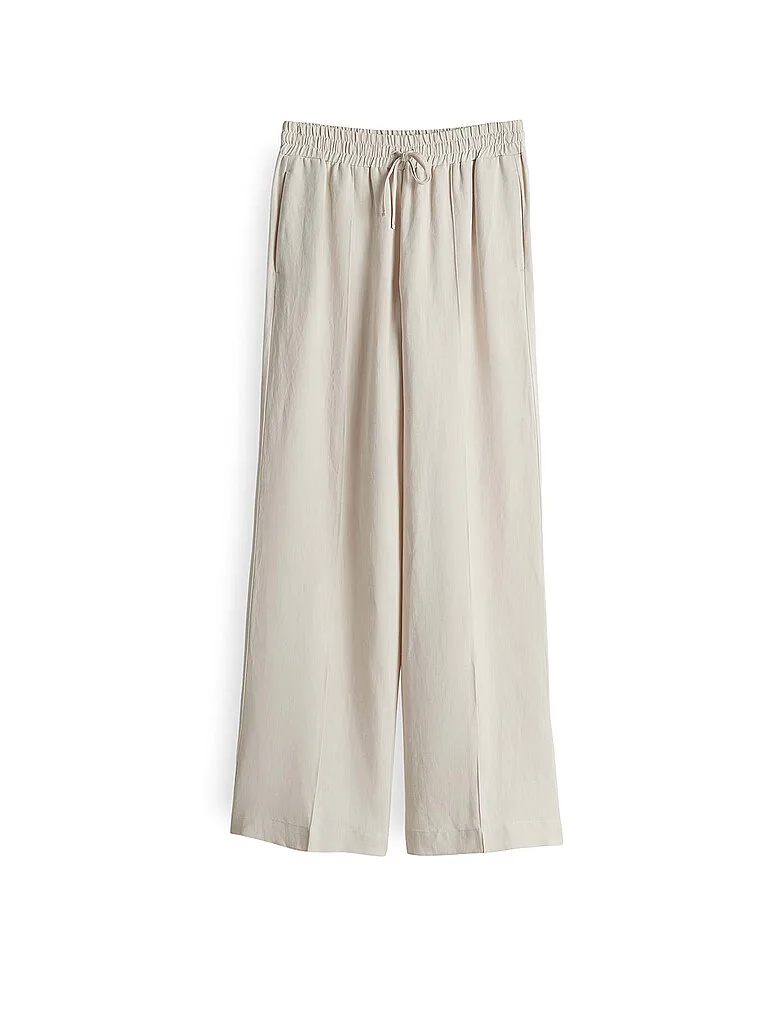 Pantalon Marlene MALOTTA NATURAL crème 40 - Opus Pants - FashionsVida