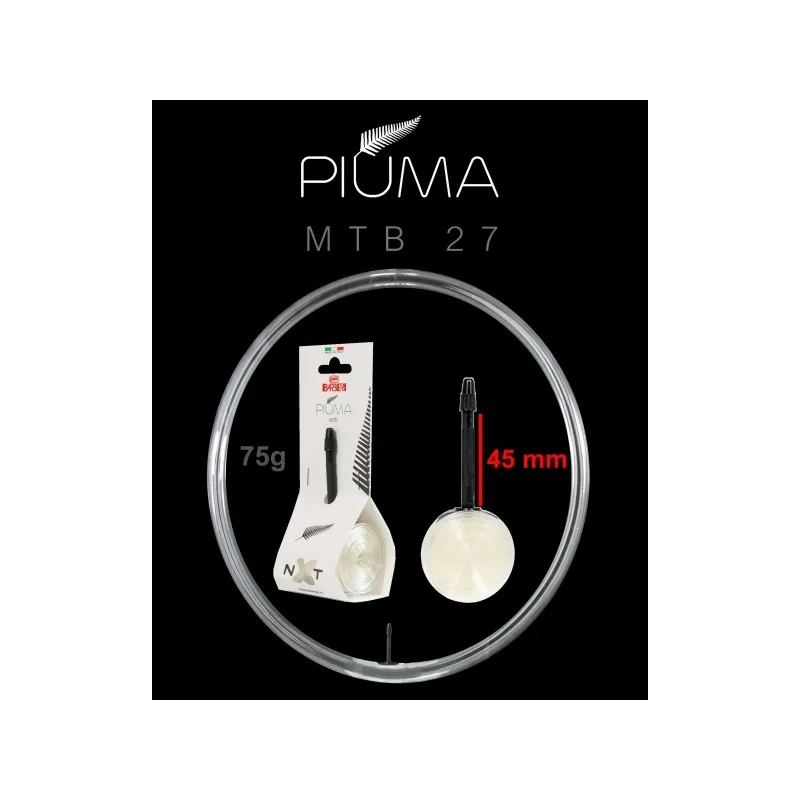 Camera d'aria antiforatura NXT MTB PIUMA 27.5X2.0-2.6 75g - Barbieri - FashionsVida